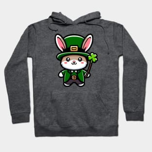 St Patrick's day bunny Hoodie